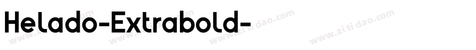 Helado-Extrabold字体转换