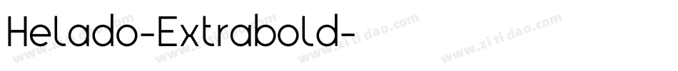 Helado-Extrabold字体转换