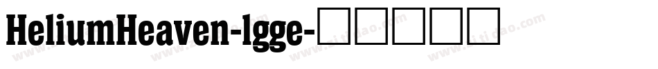 HeliumHeaven-lgge字体转换