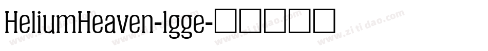 HeliumHeaven-lgge字体转换
