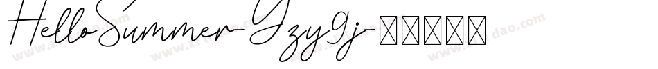 HelloSummer-Yzy9j字体转换
