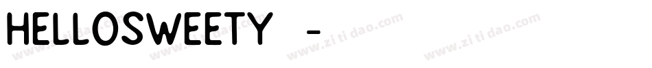 HelloSweety手机版字体转换