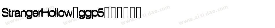StrangerHollow-ggp5字体转换