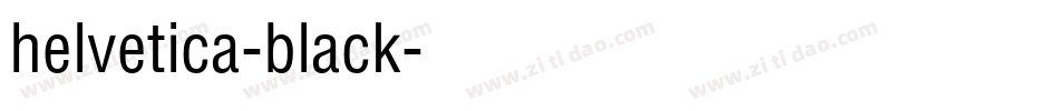 helvetica-black字体转换