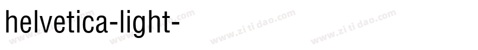 helvetica-light字体转换