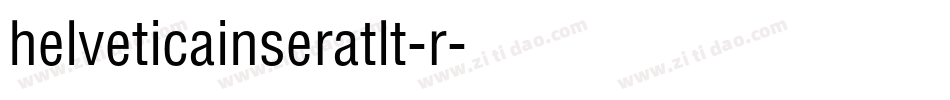 helveticainseratlt-r字体转换