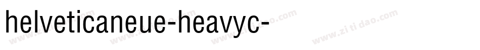 helveticaneue-heavyc字体转换