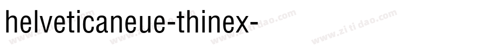 helveticaneue-thinex字体转换