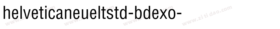 helveticaneueltstd-bdexo字体转换