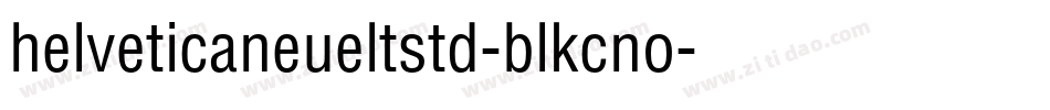 helveticaneueltstd-blkcno字体转换