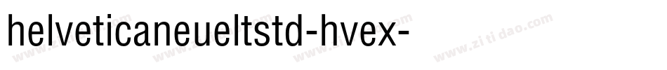 helveticaneueltstd-hvex字体转换