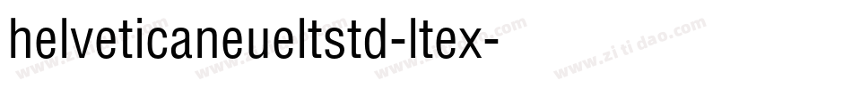 helveticaneueltstd-ltex字体转换