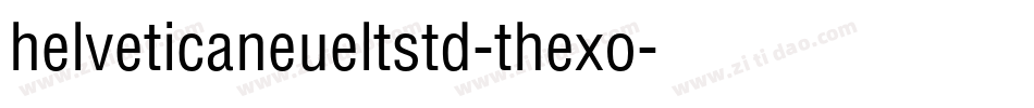 helveticaneueltstd-thexo字体转换