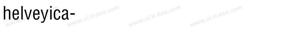 helveyica字体转换