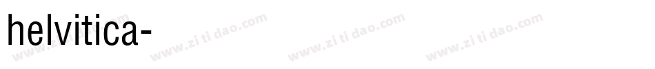 helvitica字体转换