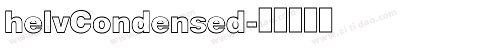 helvCondensed字体转换