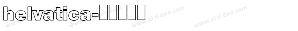 helvatica字体转换