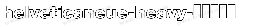helveticaneue-heavy字体转换