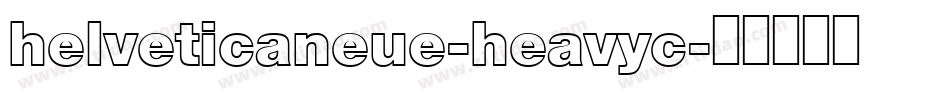 helveticaneue-heavyc字体转换