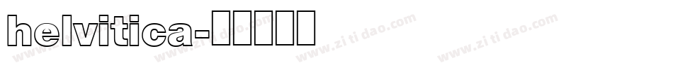 helvitica字体转换