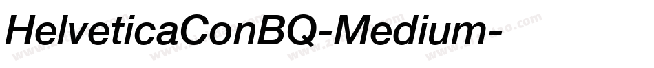 HelveticaConBQ-Medium字体转换