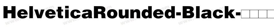 HelveticaRounded-Black字体转换