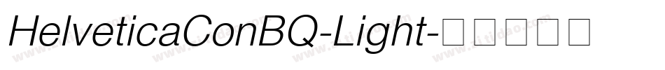 HelveticaConBQ-Light字体转换