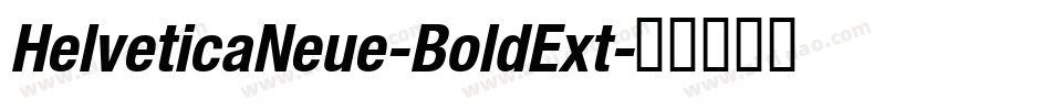 HelveticaNeue-BoldExt字体转换