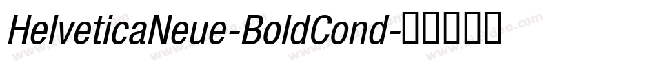 HelveticaNeue-BoldCond字体转换