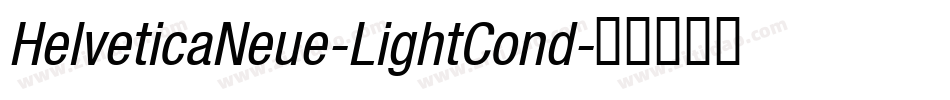 HelveticaNeue-LightCond字体转换