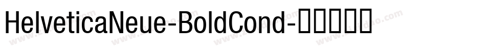 HelveticaNeue-BoldCond字体转换