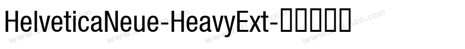 HelveticaNeue-HeavyExt字体转换