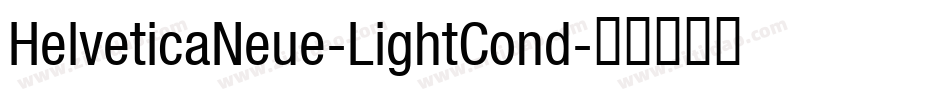 HelveticaNeue-LightCond字体转换