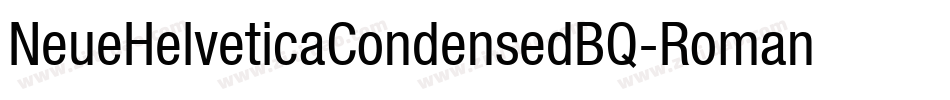 NeueHelveticaCondensedBQ-Roman字体转换