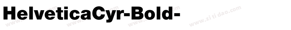 HelveticaCyr-Bold字体转换