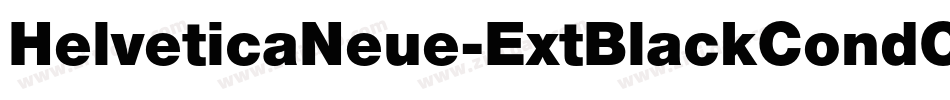 HelveticaNeue-ExtBlackCondObl字体转换
