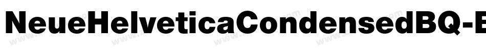 NeueHelveticaCondensedBQ-Black字体转换
