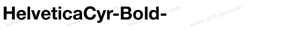 HelveticaCyr-Bold字体转换