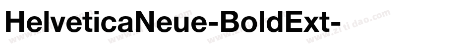 HelveticaNeue-BoldExt字体转换