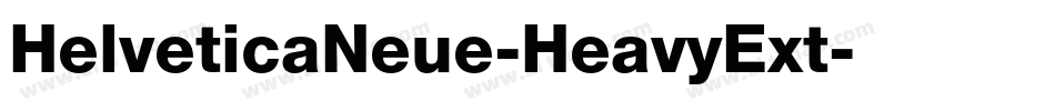 HelveticaNeue-HeavyExt字体转换