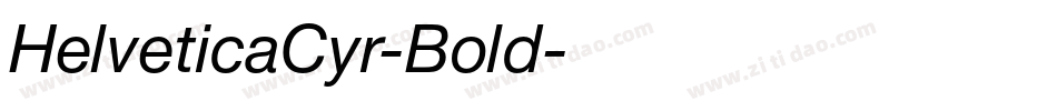 HelveticaCyr-Bold字体转换