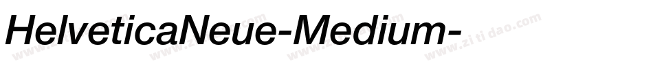 HelveticaNeue-Medium字体转换