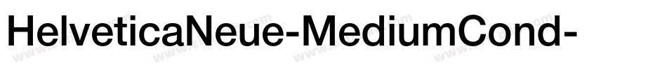 HelveticaNeue-MediumCond字体转换