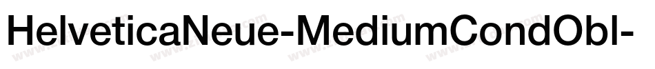 HelveticaNeue-MediumCondObl字体转换