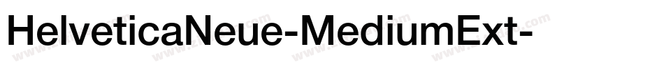 HelveticaNeue-MediumExt字体转换