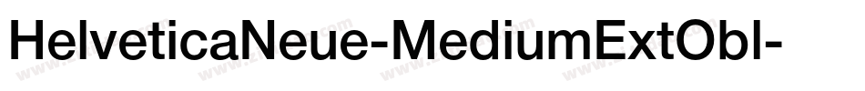 HelveticaNeue-MediumExtObl字体转换
