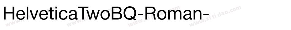 HelveticaTwoBQ-Roman字体转换
