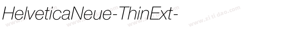 HelveticaNeue-ThinExt字体转换