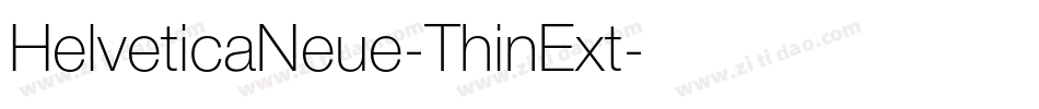 HelveticaNeue-ThinExt字体转换