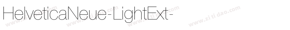 HelveticaNeue-LightExt字体转换